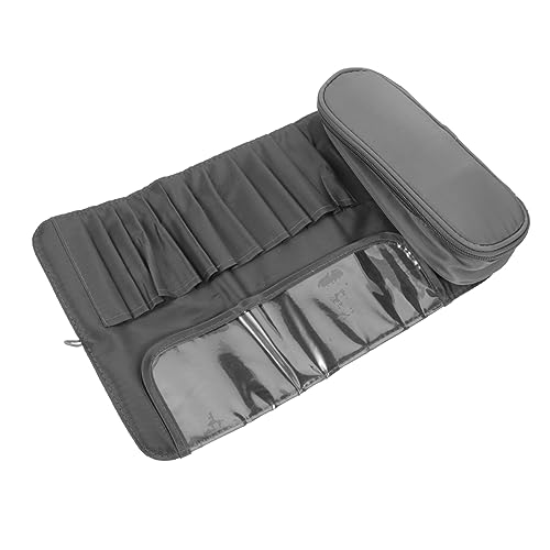 EXQUIMEUBLE Multifunktionale Makeup-bürstentasche Faltbare Kosmetiktasche Für Pinsel Kosmetik Aufbewahrungsbehälter Für Reisen Und Zuhause Optimaler Organizer Für Makeup-zubehör von EXQUIMEUBLE