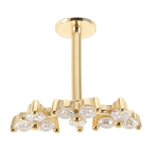 EXQUIMEUBLE Schneide Damen-ohrstecker in Fächerform Robuste Materialien Einzigartiges Design Bequemer Sitz Vielseitig Tragbar Für Partys Und Alltag von EXQUIMEUBLE