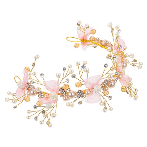 EXQUIMEUBLE Performance Party Haarband Mit Strass Und Perlen Mädchen-headdress Für Besondere Anlässe Und Festivals Haaraccessoires Für Mädchen Und Junge Damen von EXQUIMEUBLE