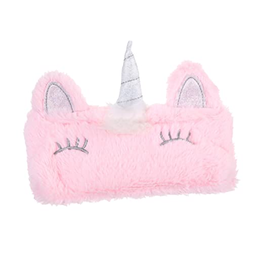 EXQUIMEUBLE Plüsch Federmäppchen Rosa Multifunktional für Mädchen Kosmetiktasche Reise Flauschige Schreibwaren Aufbewahrung von EXQUIMEUBLE