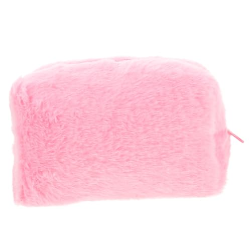 EXQUIMEUBLE Reise Kosmetiktasche aus Plüsch Tragbare Make Up Aufbewahrungstasche Kompakte Toilettentasche für Damen für Reisen und Outdoor Aktivitäten Langlebig und Leicht zu Reinigen von EXQUIMEUBLE