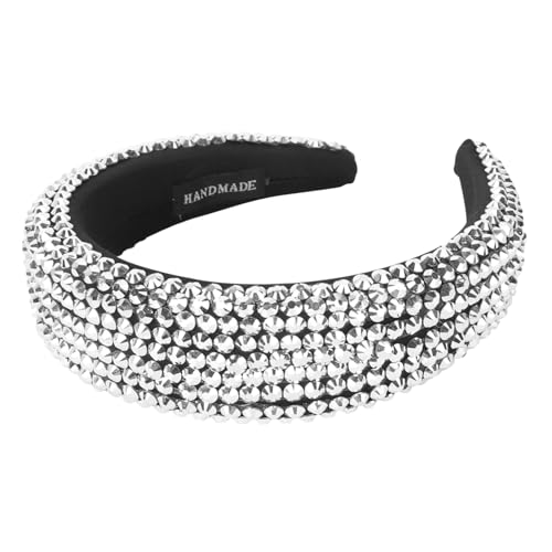 EXQUIMEUBLE Retro Haarreif Mit Strass Für Braut Kopfbedeckung Hochzeit Stirnband Kopfschmuck Brautkopf Schmuck Für Frisuren Und Kleidungsstücke von EXQUIMEUBLE