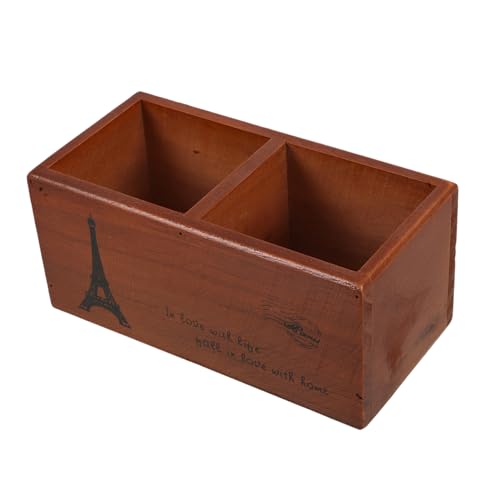 EXQUIMEUBLE Retro Holz Aufbewahrungsbox Für Friseure Vintage Organizer Für Haarschneider Und Styling-Werkzeuge Für Salon Und Zuhause Robust Und Stilvoll Hält Scheren Und Haarzubehör von EXQUIMEUBLE