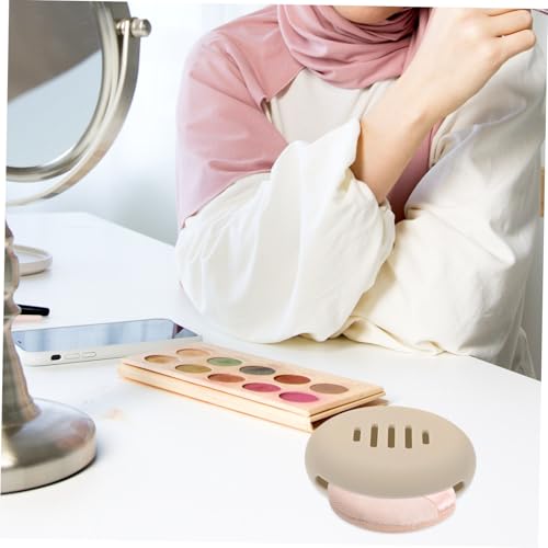 EXQUIMEUBLE Silikon Make up Schwamm Aufbewahrungsbox Tragbar Kompakt Staubdicht Makeup Puff Organizer für Damen Reise und Outdoor Nutzung von EXQUIMEUBLE