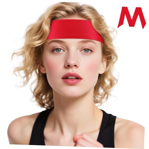 EXQUIMEUBLE Sport Stirnband für Herren und Damen Schweißband mit Flexibler Bindung für Yoga Laufen und Fitness Rot Langlebig und Farbecht als EXQUIMEUBLE Sport Stirnband für Herren und Damen Schweißband mit Flexibler Bindung für Yoga Laufen und Fitness Rot Langlebig und Farbecht als von EXQUIMEUBLE