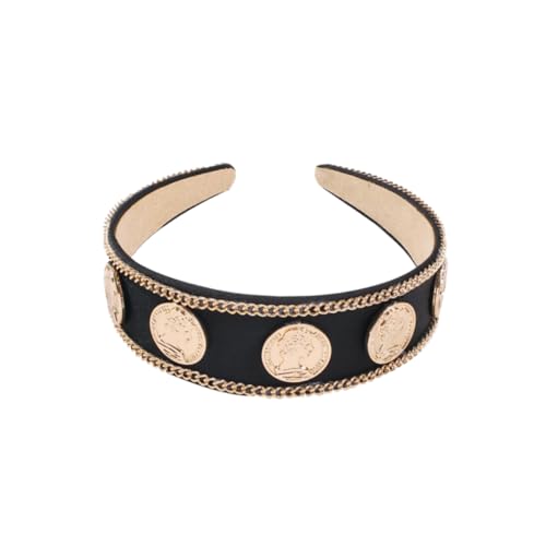 EXQUIMEUBLE Kreatives Breites Haarband Aus Zarter Für Damen Und Mädchen Elegantes Haaraccessoire Schwarz Für Jeden Anlass Verschönerung Ihrer Frisur von EXQUIMEUBLE