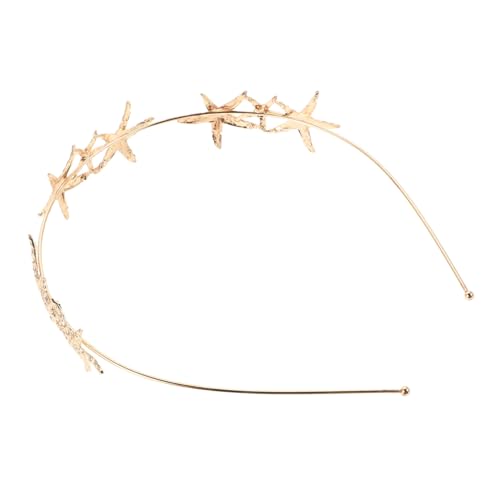 EXQUIMEUBLE Strass Meerjungfrau Stirnband: Seestern Stirnband Seestern Haarband Funkelnder Haarreif Strass Braut Haarschmuck von EXQUIMEUBLE
