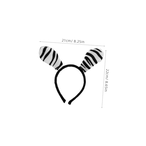 EXQUIMEUBLE Zebra Kostüm Set mit Stirnband und für Karneval und Fasching Flexible Einzigartiges Tier Accessoire für Party Festival Themen Event und Kostümbühne von EXQUIMEUBLE