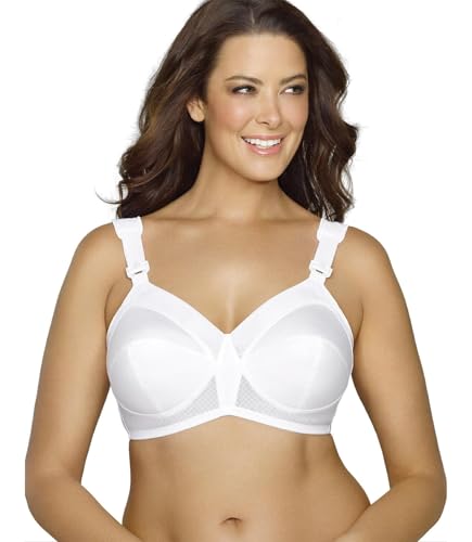 Exquisite Form Damen Fully Original Full Support Bra BH mit voller Abdeckung, Undurchsichtige, Weiss/opulenter Garten, 90E von EXQUISITE FORM