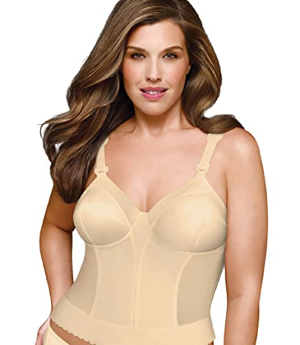 EXQUISITE FORM Damen Rückenverschluss Longline BH, Beige, 80C von EXQUISITE FORM