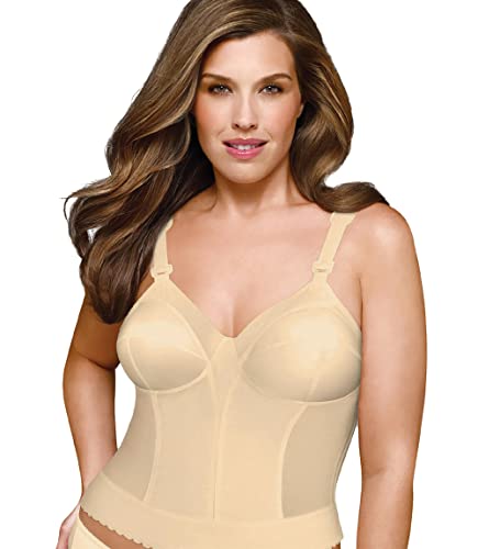 Exquisite Form Damen Langer Rückenverschluss BH, beige, 85C von EXQUISITE FORM