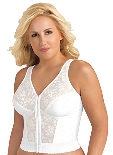 EXQUISITE FORM Damen Longline Spitze Haltungs-BH #5107565 - Weiß - 75B von EXQUISITE FORM