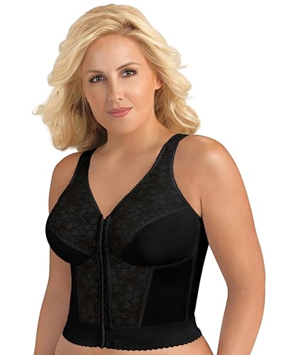 EXQUISITE FORM Damen Original Long Line Haltungs 5107565 BH, Schwarz, 100B von EXQUISITE FORM