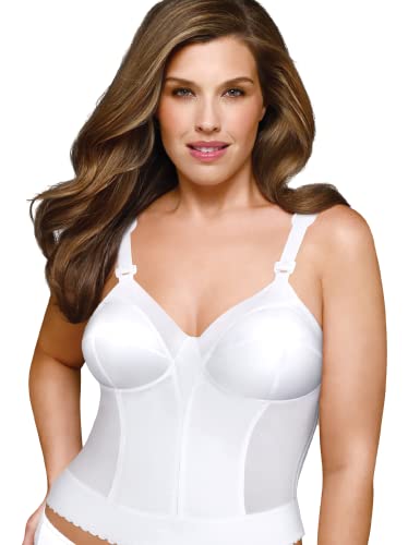 Exquisite Form Fully Women's Back Close Longline Bra #5107532, 44C, White von EXQUISITE FORM