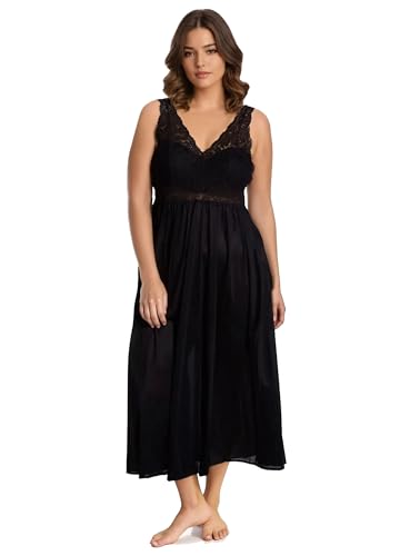 Exquisite Form Damen 70807 Nachthemd, schwarz-Midnight Black, 1X von EXQUISITE FORM
