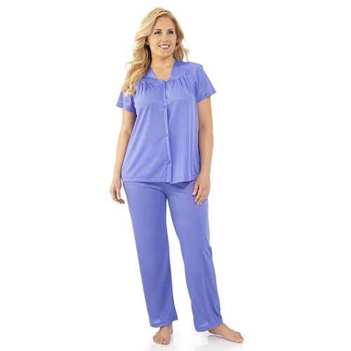 Exquisite Form Damen Coloratura Sleepwear Short Sleeve Pajama Set 90107 Pyjamaset, Victory Violet, X-Large von EXQUISITE FORM