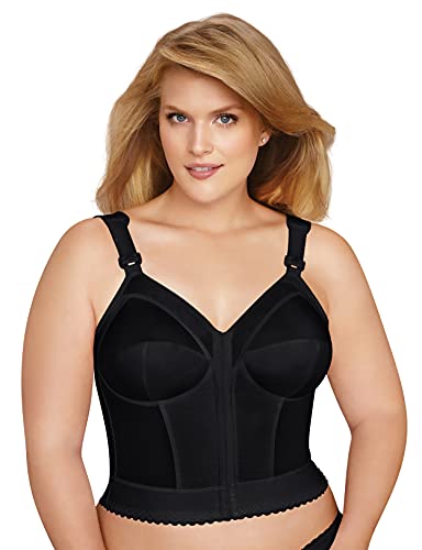 EXQUISITE FORM Damen Fully Front Close Longline Posture 5107530 BH, Schwarz, 85C von EXQUISITE FORM