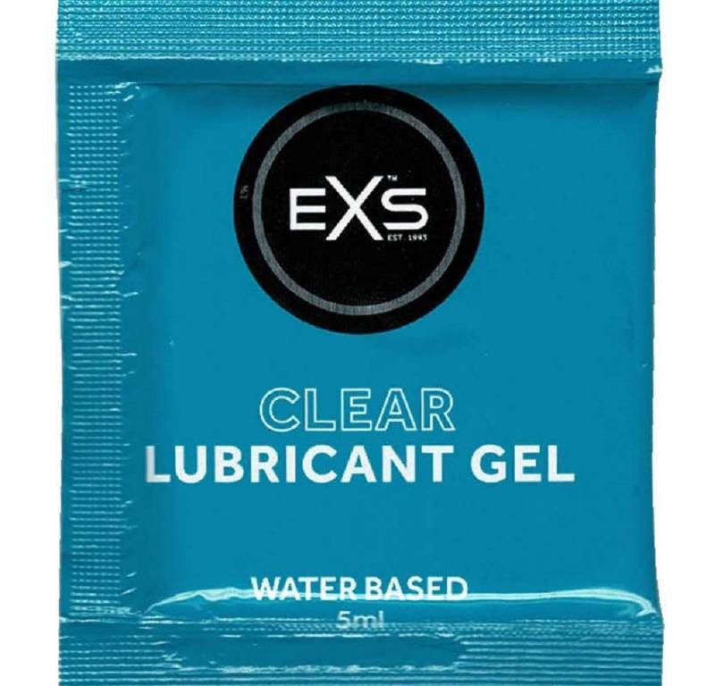 EXS Gleitgel Clear Lube - parabenfreies Gleitgel, Probier-Tütchen mit 5ml, 100-tlg., transparent, hypoallergen, lange gleitfähig EXS Gleitgel Clear Lube - parabenfreies Gleitgel, Probier-Tütchen mit 5ml, 100-tlg., transparent, hypoallergen, lange gleitfähig von EXS