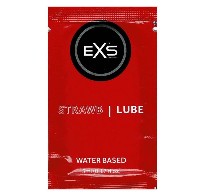 EXS Gleitgel Flavoured Strawb Lube, hygienisches Sachet mit 5ml, 1-tlg., Gleitgel mit natürlichem Erdbeergeschmack EXS Gleitgel Flavoured Strawb Lube, hygienisches Sachet mit 5ml, 1-tlg., Gleitgel mit natürlichem Erdbeergeschmack von EXS