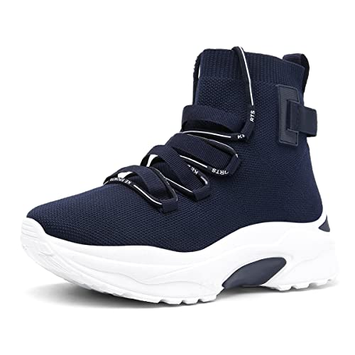 EXSADER Damen Schuhe Freizeitschuhe Turnschuhe Atmungsaktiv Leichtgewichts Bequem Arbeitschuhe Trainer Outdoor Walking Slip On Sneakers, Farbe Blau, Size 38 EXSADER Damen Schuhe Freizeitschuhe Turnschuhe Atmungsaktiv Leichtgewichts Bequem Arbeitschuhe Trainer Outdoor Walking Slip On Sneakers, Farbe Blau, Size 38 von EXSADER