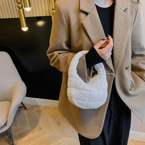 EXTRWORY Kompakte, modische Damentasche mit einzigartigem Plissee-Design für den täglichen Gebrauch, weiß, 20*14*6 EXTRWORY Kompakte, modische Damentasche mit einzigartigem Plissee-Design für den täglichen Gebrauch, weiß, 20*14*6 von EXTRWORY