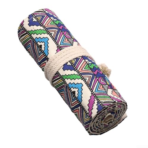 EXTRWORY Federmäppchen, Segeltuch-Material, 48 Löcher, großes Fassungsvermögen, Schreibwaren-Organizer von EXTRWORY