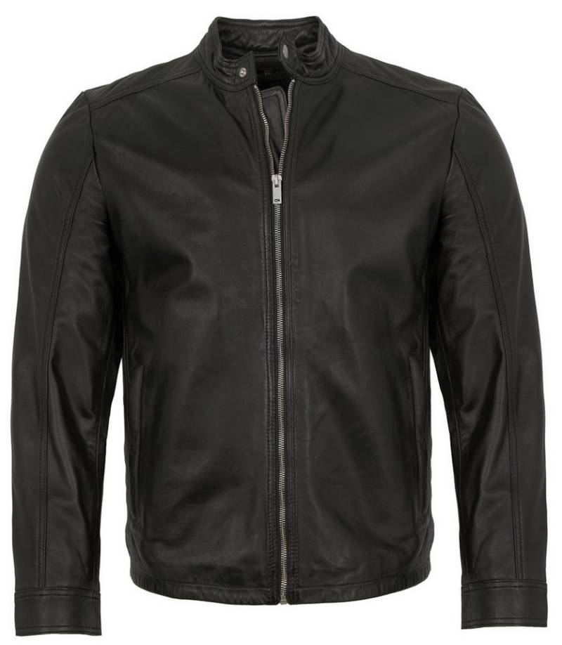 EXZ by Existenz Lederjacke Arnie Existenz - Herren Lederjacke Lammnappa schwarz von EXZ by Existenz