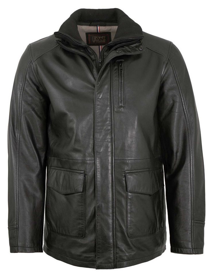 EXZ by Existenz Lederjacke Jack Existenz - Herren Lederjacke Lammnappa schwarz von EXZ by Existenz