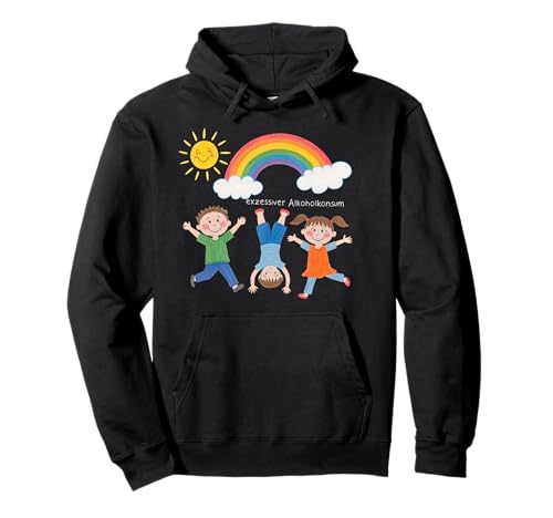 EXZESSIVER ALKOHOLKONSUM X Lustige Kinder Zeichnung Pullover Hoodie von EXZESSIVER ALKOHOLKONSUM X Lustig Kinder Zeichnung