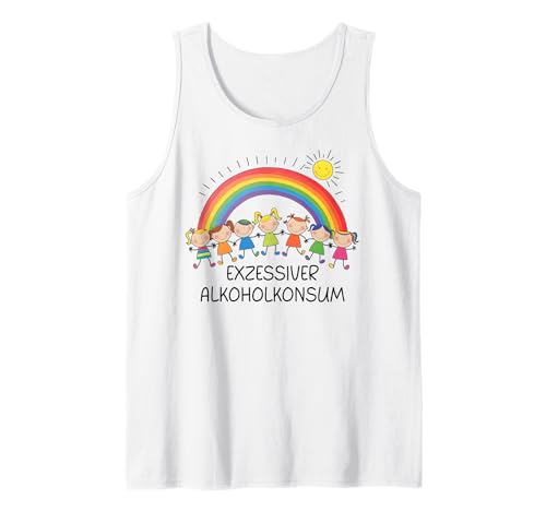 EXZESSIVER ALKOHOLKONSUM X Lustige Kinder Zeichnung Tank Top von EXZESSIVER ALKOHOLKONSUM X Lustig Kinder Zeichnung