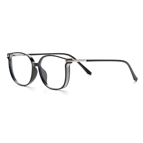 EYEGLSMST Stilvoll Glänzende Lesebrille 1,5 für Damen, Anti-Blaulicht-Computerlesegerät, Anti-Augenermüdung Gross Lesegerät brille von EYEGLSMST