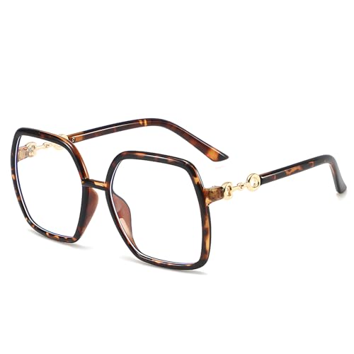 EYEGLSMST Übergroße Quadratische Modische Lesebrille 3,0 für Damen, Großer Blaulicht Blockierende Leser Brille, HD gläser Linderung der Augenermüdung Computerleser EYEGLSMST Übergroße Quadratische Modische Lesebrille 3,0 für Damen, Großer Blaulicht Blockierende Leser Brille, HD gläser Linderung der Augenermüdung Computerleser von EYEGLSMST