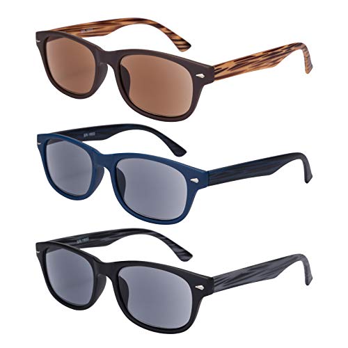 EYEGUARD Lesebrille, 3er-Pack, UV400-Schutz, Outdoor-Sonnenleser, klassische Modeleser-Sonnenbrille für Damen und Herren (3 Farben, 3.00)… von EYEGUARD