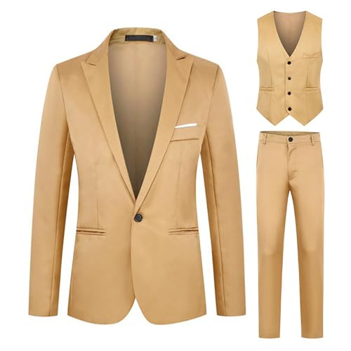 Anzüge Für Herren Regular Fit Beige Blazer Herren Elegant Lang Sommer Outfits Herren Bolero Herren Kurzarm Blazer Rosa Anzug Radsport-Anzüge Für Herren Women Suit Set Long Sleeve Festlicher Hosenanz von EYNMVR