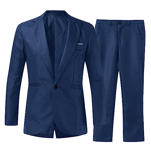 Anzüge Herren Set eleganter Blazer Herren Sommer Hosenanzug Herren Sommer Leicht Frauen Anzug Elegant Set Kurzblazer Herren Festlich Zweiteiler Herren Sommer Hose Und Top Anzüge Für Herren Slim Fit von EYNMVR