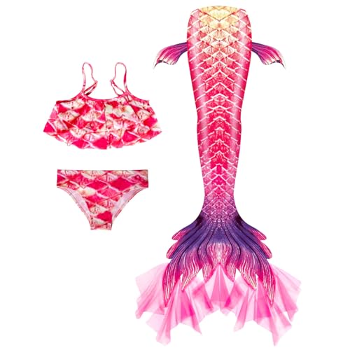 EYNMVR Meerjungfrau Kostüm Mädchen, Rot Mädchen Bikini Set 3pcs Kinder Blumen Meerjungfrau Badeanzug Rüschen Tankini mit Rock Bademode Schwimmanzug 5-12 Jahre 10-11 Jahre EYNMVR Meerjungfrau Kostüm Mädchen, Rot Mädchen Bikini Set 3pcs Kinder Blumen Meerjungfrau Badeanzug Rüschen Tankini mit Rock Bademode Schwimmanzug 5-12 Jahre 10-11 Jahre von EYNMVR