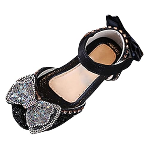 EYNMVR Schwarz Sandalen Mädchen Kinder Strandschuhe Prinzessin Sommerschuhe mit Fussbett Modische Outdoor Trekking Kindersandalen 28.5 EYNMVR Schwarz Sandalen Mädchen Kinder Strandschuhe Prinzessin Sommerschuhe mit Fussbett Modische Outdoor Trekking Kindersandalen 28.5 von EYNMVR