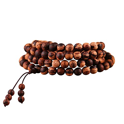 EYRMQWJPC Holzarmband, Adlerholz Sandelholz 108 Buddha Gebetsperlen Armband Handarbeit Männer Frauen Mehrere Größen(8mm) von EYRMQWJPC