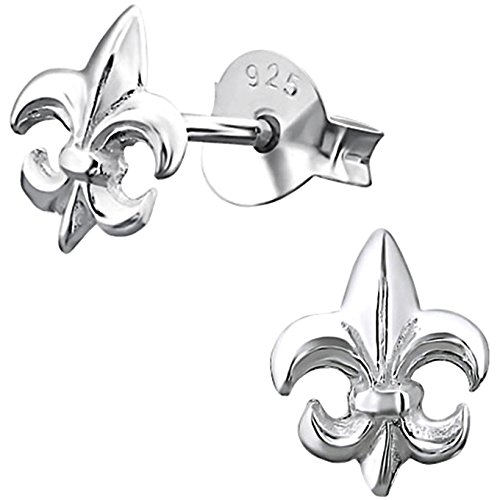 EYS JEWELRY Ohrstecker Damen Lilie 'Fleur de Lys Lis' 925 Sterling Silber Damen-Ohrringe von EYS JEWELRY