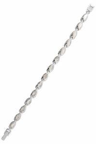 EYS JEWELRY Damen-Armband 925 Sterling Silber Perlmutt Muschel 18 cm weiß von EYS JEWELRY