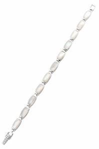 EYS JEWELRY Damen-Armband 925 Sterling Silber Perlmutt Muschel 18 cm weiß EYS JEWELRY Damen-Armband 925 Sterling Silber Perlmutt Muschel 18 cm weiß von EYS JEWELRY
