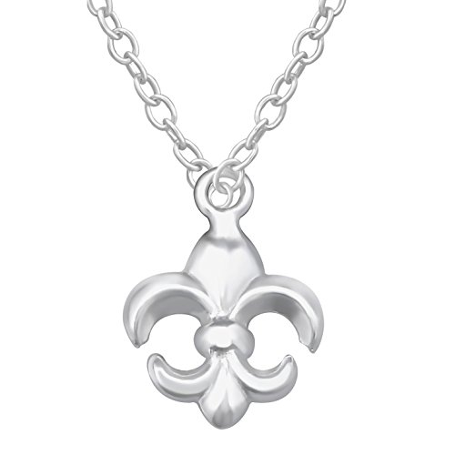 EYS JEWELRY Halskette Damen Lilie 'Fleur de Lys Lis' 925 Sterling Silber Damen-Kette von EYS JEWELRY