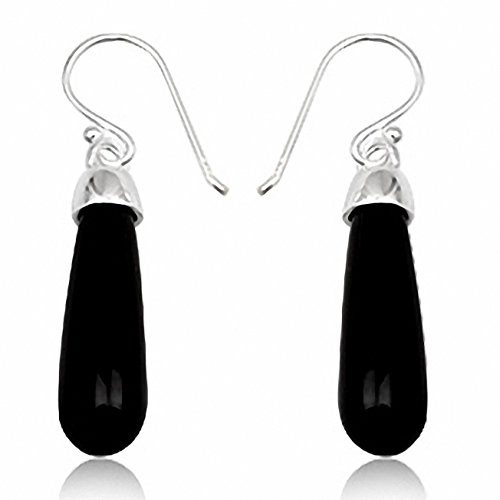 EYS JEWELRY Ohrhänger Damen 925 Sterling Silber Onyx schwarz Damen-Ohrringe von EYS JEWELRY