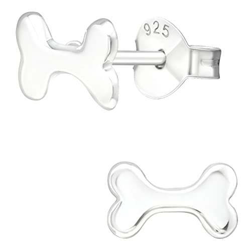 EYS JEWELRY Ohrringe Damen 925 Sterling Silber SCHMUCKGESCHENK Hunde-Knochen Ohrstecker von EYS JEWELRY