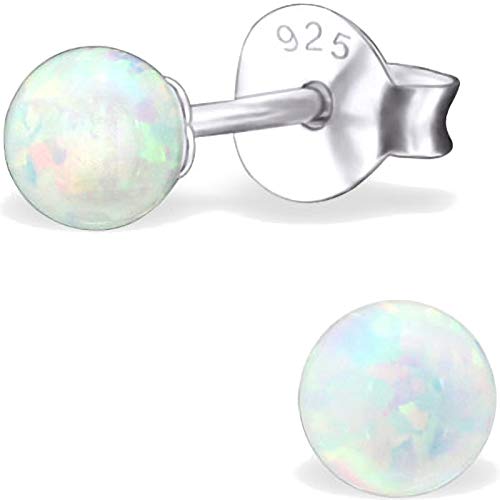 EYS JEWELRY Ohrstecker Damen Perlen 925 Sterling Silber Opal Fire Snow Damen-Ohrringe von EYS JEWELRY