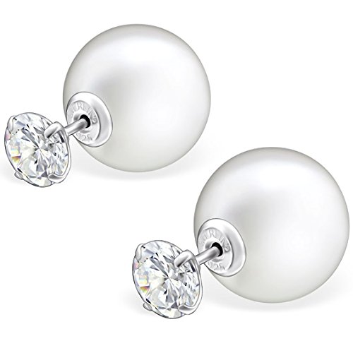 EYS JEWELRY Ohrstecker Damen Perlen 925 Sterling Silber Zirkonia weiß Damen-Ohrringe EYS JEWELRY Ohrstecker Damen Perlen 925 Sterling Silber Zirkonia weiß Damen-Ohrringe von EYS JEWELRY