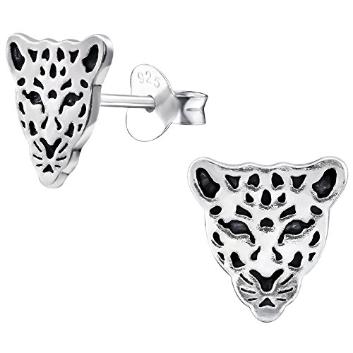 EYS JEWELRY Ohrstecker Damen Tiger 925 Sterling Silber oxidiert Damen-Ohrringe von EYS JEWELRY
