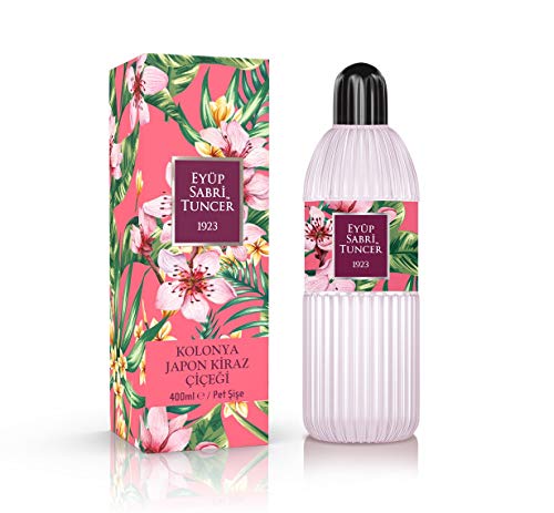 EYÜP SABRİ TUNCER EDC PET Flasche 400ml (Japanese Cherry) Damen Duft | Duftwasser | Erfrischt Kühlt | Rasierwasser | | 70% Alkohol | von EYÜP SABRİ TUNCER