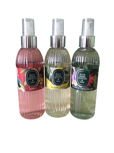 Eyüp Sabri Tuncer Cologne Trio‑5 (3×150 ml) Bernstein • Klassische Zitrone • Regenwald von EYÜP SABRİ TUNCER