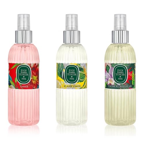 Eyüp Sabri Tuncer Cologne Trio‑5 (3×150 ml) Bernstein • Klassische Zitrone • Regenwald von EYÜP SABRİ TUNCER